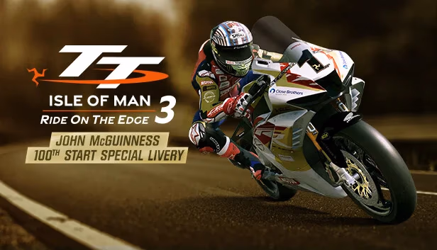 Cover image for TT Isle Of Man 3 - John McGuinness 100th Start Special Livery