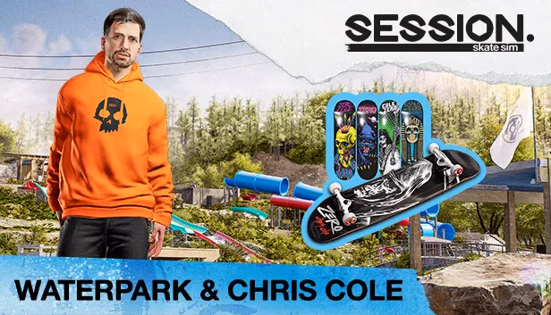 Cover image for Session: Skate Sim Waterpark & Chris Cole